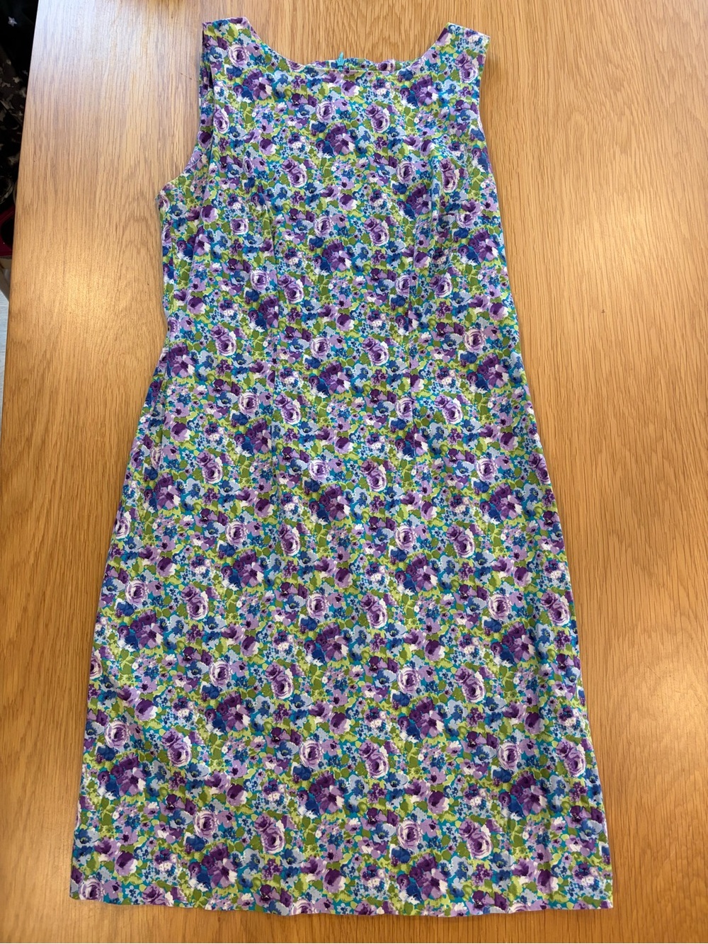 CDC Sheath Floral Sleeveless Knee Length Zip Dress Womens Regular Size 8